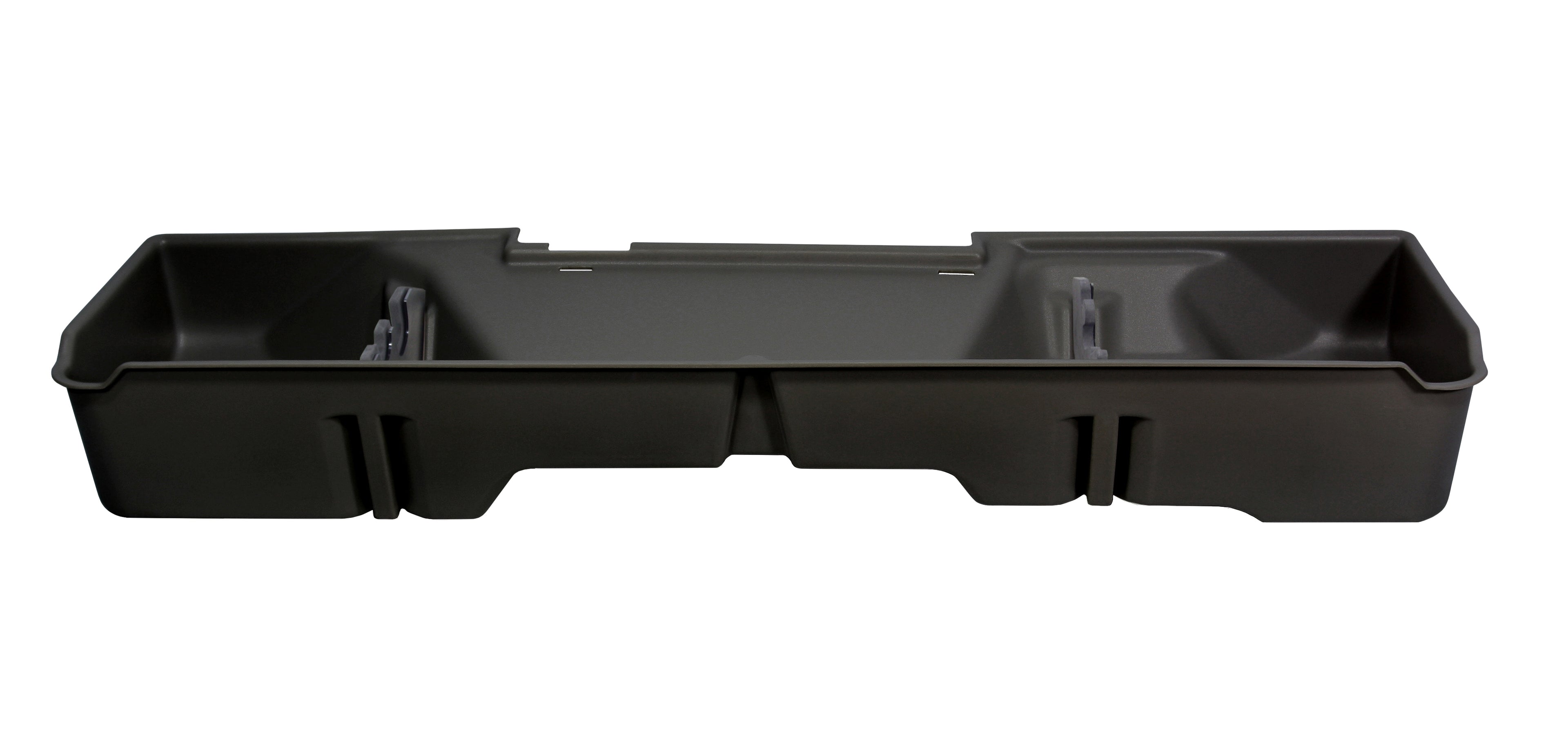 DÜHA under-seat storage installed in a 2007-2013 Chevy Silverado / GMC Sierra Extended Cab