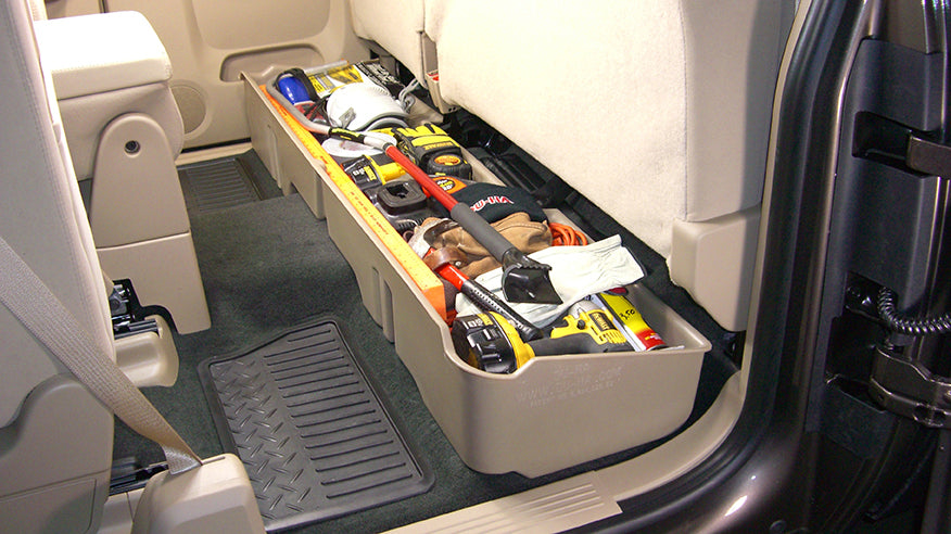 DÜHA Under Seat Storage | Fits 2007-2013 Chevrolet Silverado/GMC Sierra 1500 2500 3500 Extended Cab