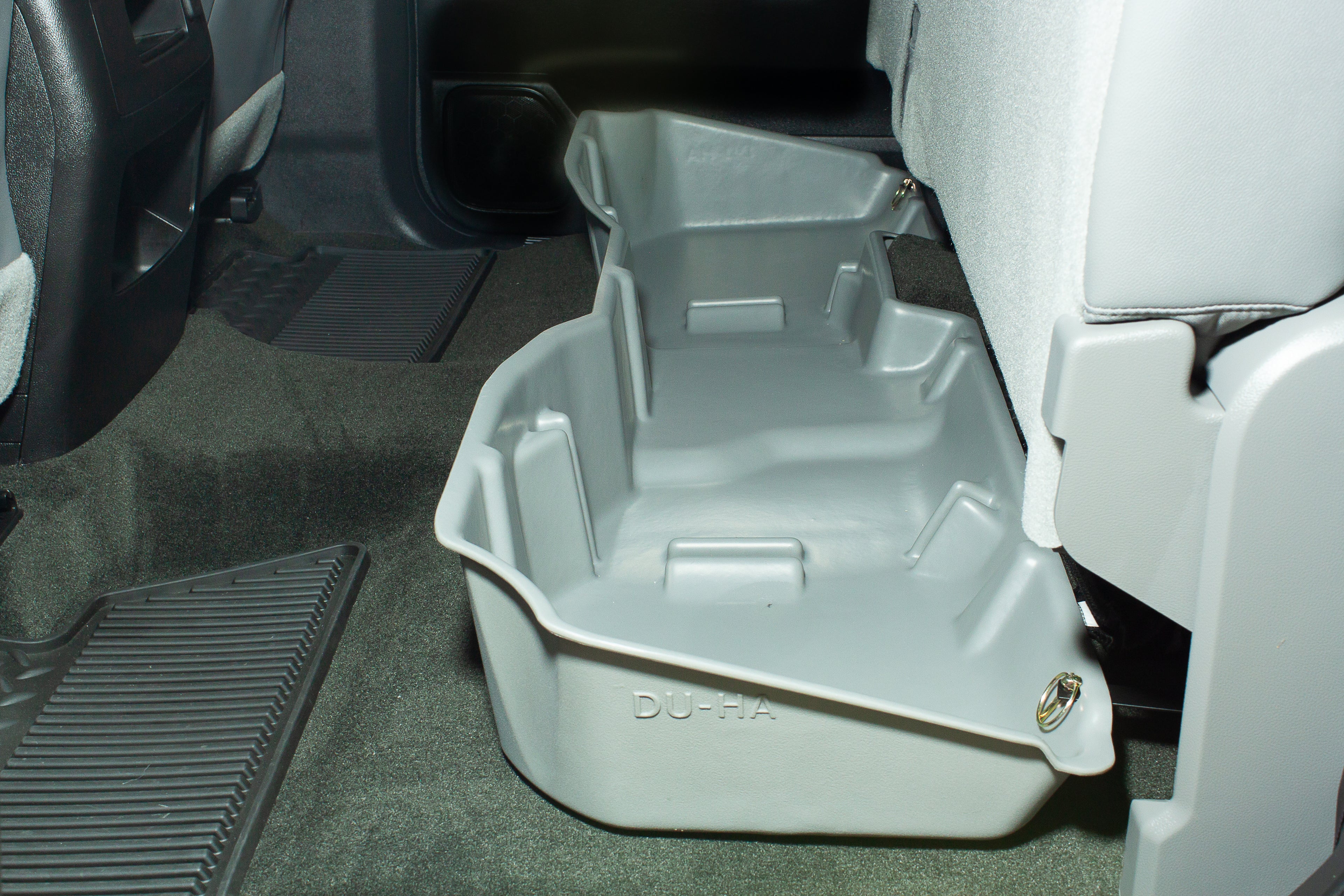 DÜHA Under Seat Storage for 2014-2018 Chevy Silverado/GMC Sierra Light Duty Crew Cab & 2015-2019 Heavy Duty Crew Cab