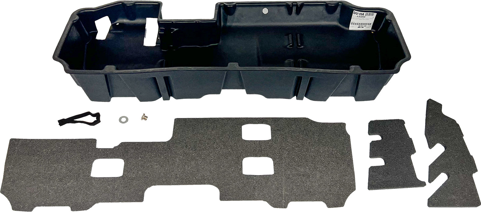 DÜHA Under Seat Storage | Fits 2019-2026 Chevy Silverado/GMC Sierra Light Duty Crew Cab & 2020-2026 Heavy Duty Crew Cab (New Body Style)