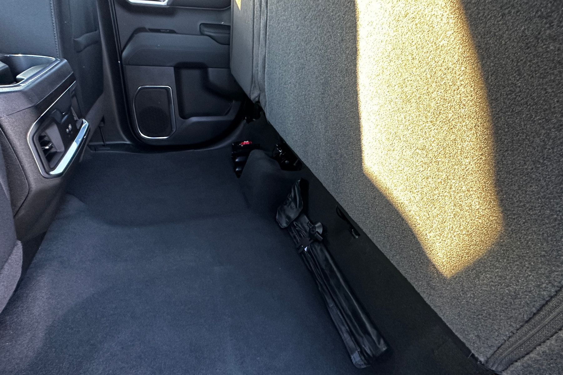 DÜHA Lockable Heavy-Duty Under Seat Storage fits 2019-2026 Chevy Silverado/GMC Sierra Light Duty & 2020-2026 Heavy Duty Double Cab | Heavy-Duty Back Seat Organizer, Includes 2 Keys