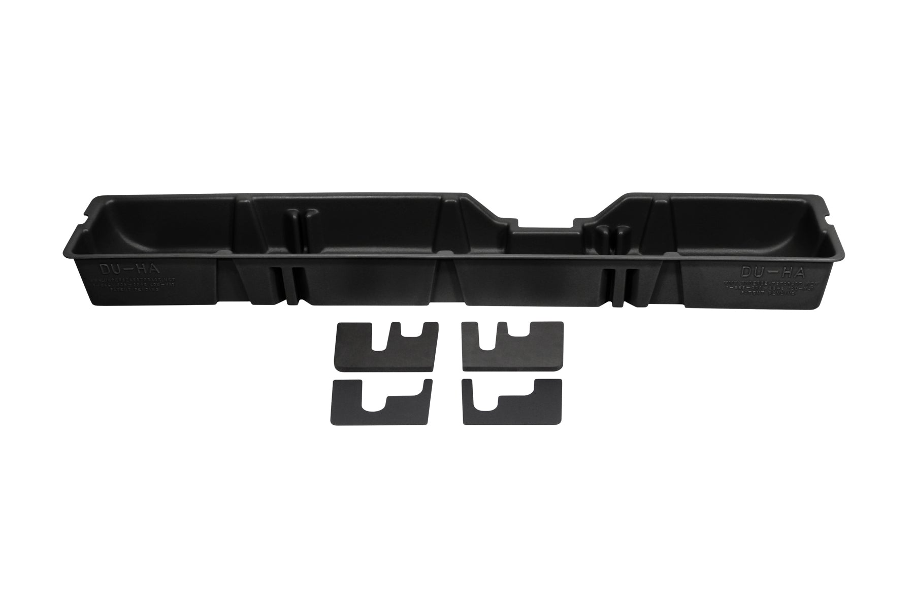 DÜHA under-seat storage installed in a 2000-2016 Ford F-250-F-550 Super Duty SuperCab