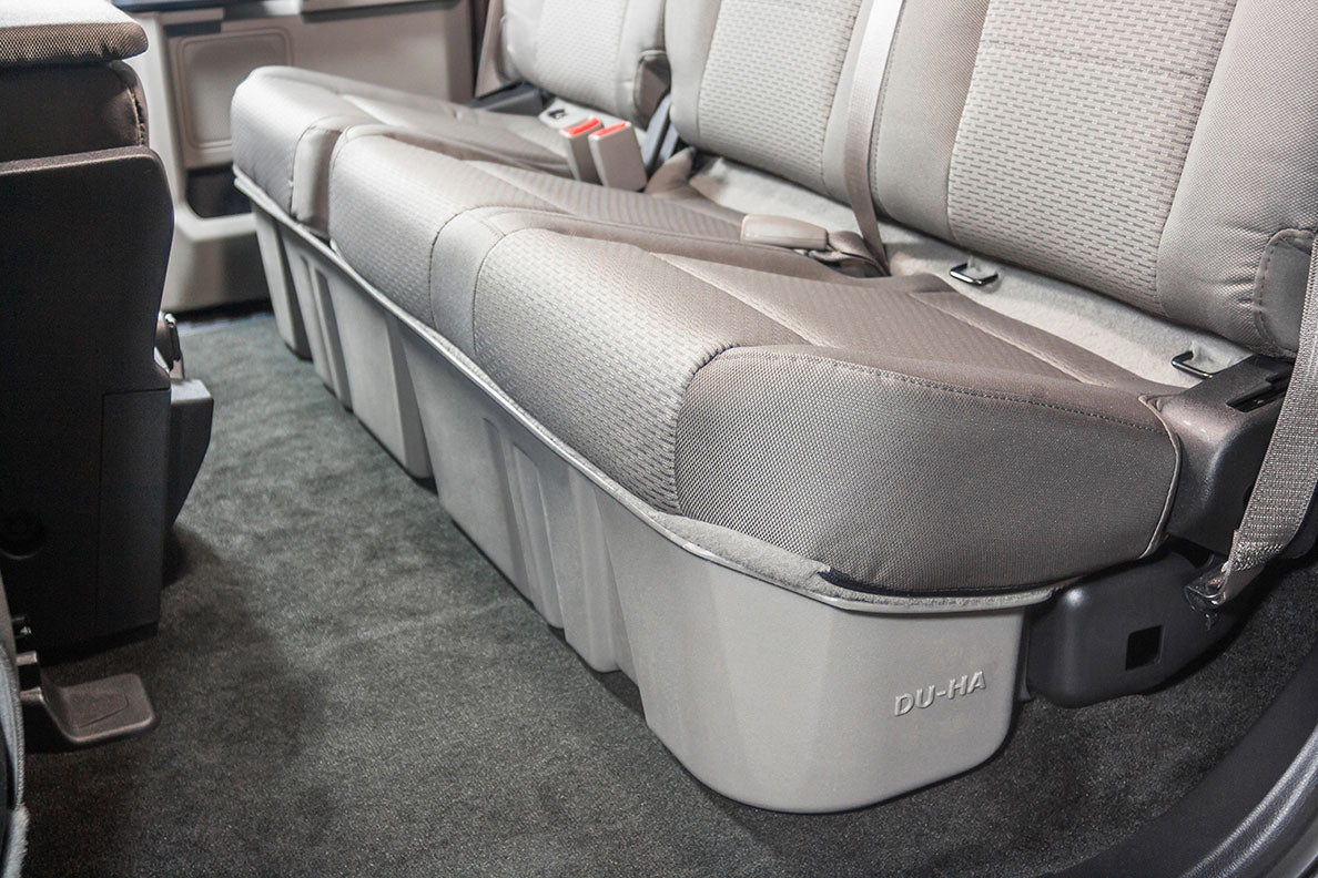 DÜHA Under Seat Storage fits 2015-2026 Ford F150 SuperCab & 2017-2026 Ford F250 F350 F450 F550 SuperCab