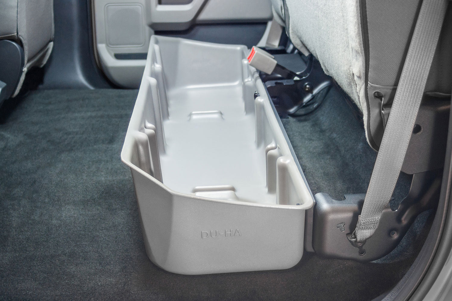 DÜHA Under Seat Storage fits 2015-2025 Ford F150 SuperCrew & 2017-2025 Ford F250 / F350 / F450 / F550 Super Duty Crew Cab