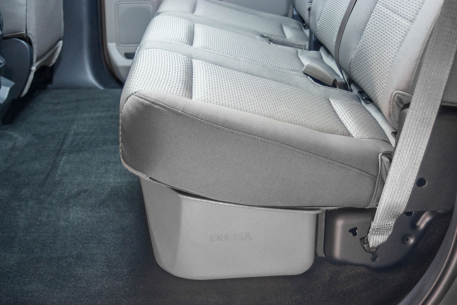 DÜHA Under Seat Storage fits 2015-2025 Ford F150 SuperCrew & 2017-2025 Ford F250 / F350 / F450 / F550 Super Duty Crew Cab