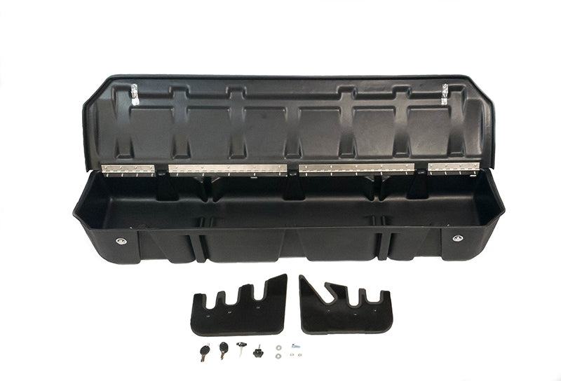 DÜHA Lockable Under Seat Storage Lockbox, Includes 2 Keys for 2015-2026 Ford F150 Super Crew Cab & 2017-2026 F250 F350 F450 F550 Super Duty Crew Cab
