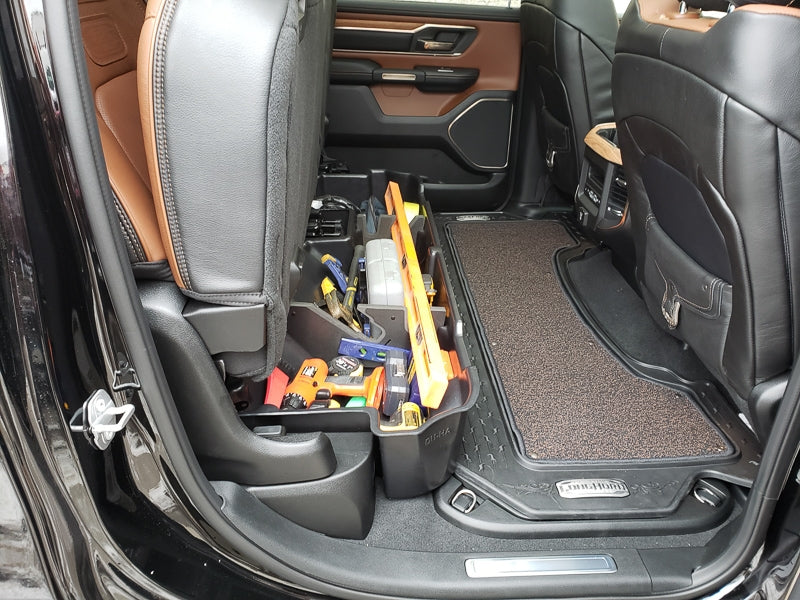 DÜHA Under Seat Storage fits 2019-2026 Ram 1500 Crew Cab (New Body Style) | Heavy-Duty Back Seat Organizer