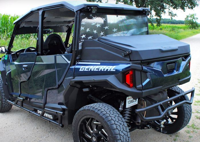 RotoKAP General Distributed by DÜHA – UTV Bed Cover fits 16-25 Polaris General Models 2 and 4 door (Crew Cab) – Ultimate UTV/Side-by-Side Bed Cover