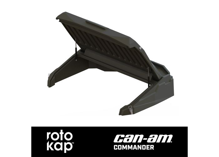 RotoKAP Commander Distributed by DÜHA – UTV Bed Cover fits 21-25 Can-Am Commander 2 and 4 Door (Crew Cab) – Ultimate UTV/Side-by-Side Bed Cover