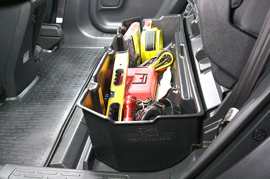 DÜHA Under Seat Storage fits 2006-2014 & 2017-2025 Honda Ridgeline | Heavy-Duty Back Seat Organizer, Includes 2-Piece Dividers