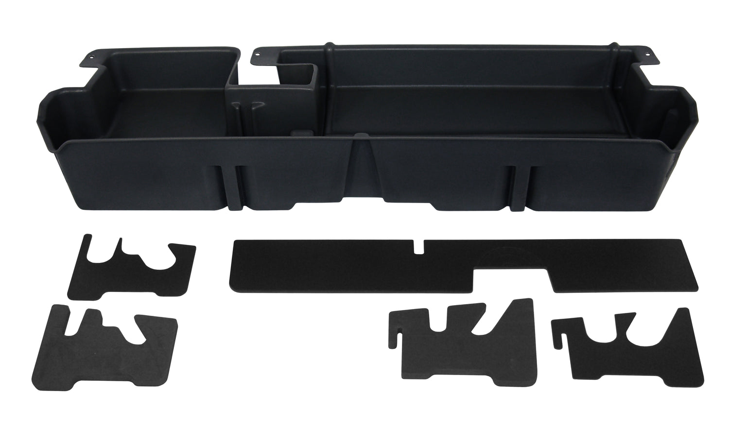DÜHA Under Seat Storage fits 2007-2021 Toyota Tundra Double Cab without Factory Subwoofer | Heavy-Duty Back Seat Organizer