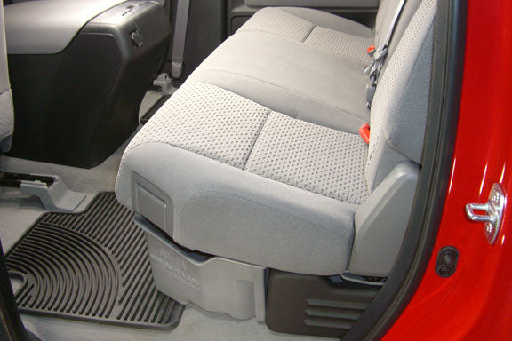DÜHA Under Seat Storage fits 2007-2021 Toyota Tundra Double Cab without Factory Subwoofer | Heavy-Duty Back Seat Organizer