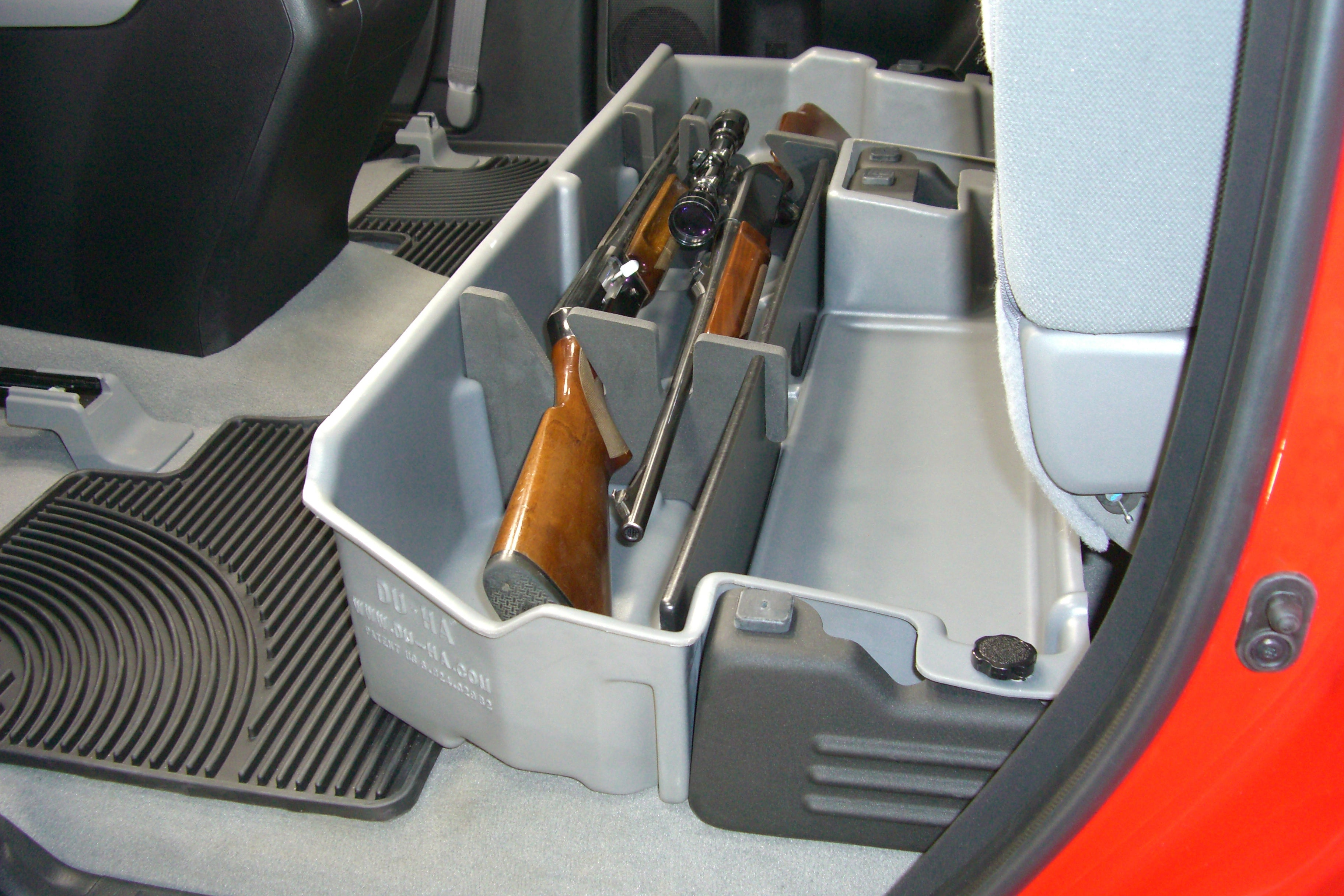 DÜHA Under Seat Storage fits 2007-2021 Toyota Tundra Double Cab without Factory Subwoofer | Heavy-Duty Back Seat Organizer