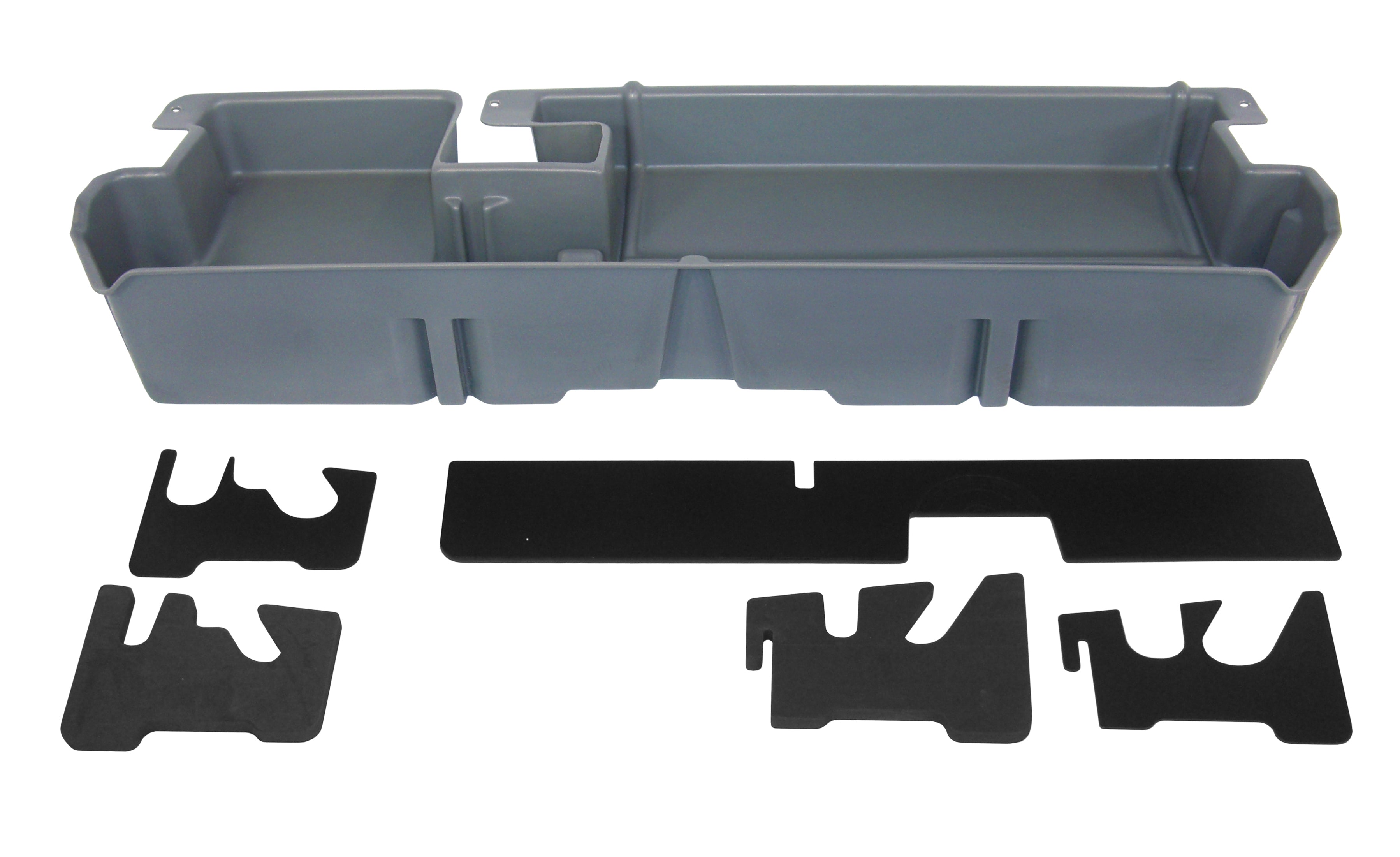 DÜHA Under Seat Storage fits 2007-2021 Toyota Tundra Double Cab without Factory Subwoofer | Heavy-Duty Back Seat Organizer