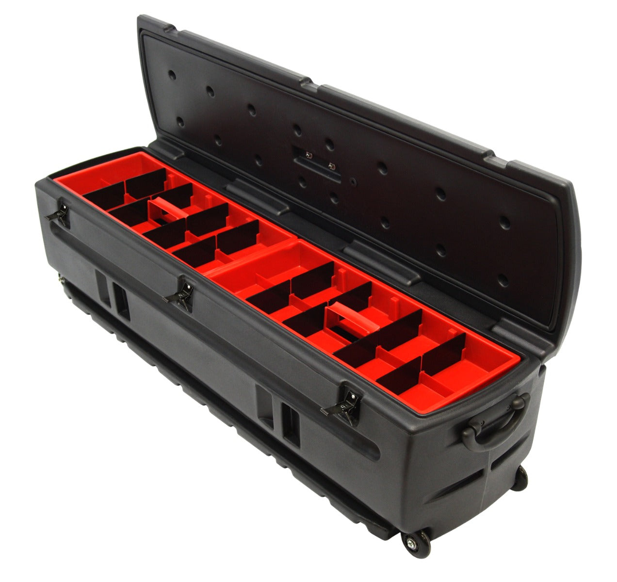 DÜHA Tote Gun and Gear Truck Storage Box | Heavy-Duty, Portable Rolling Toolbox or Gun Case for SUV&