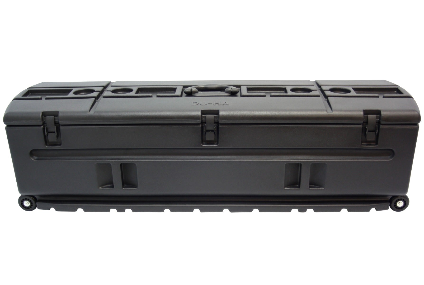 DÜHA Tote Gun and Gear Truck Storage Box | Heavy-Duty, Portable Rolling Toolbox or Gun Case for SUV&