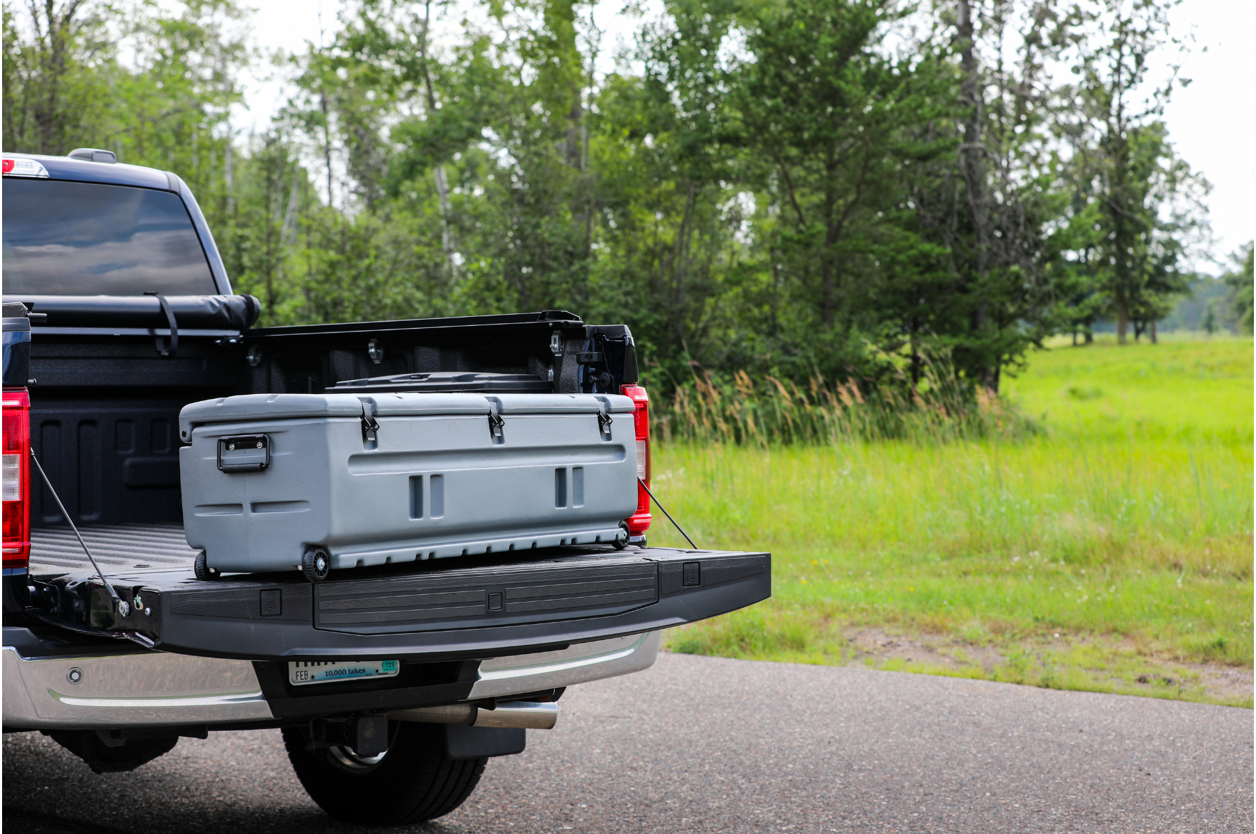 DÜHA Tote Gun and Gear Truck Storage Box | Heavy-Duty, Portable Rolling Toolbox or Gun Case for SUV&