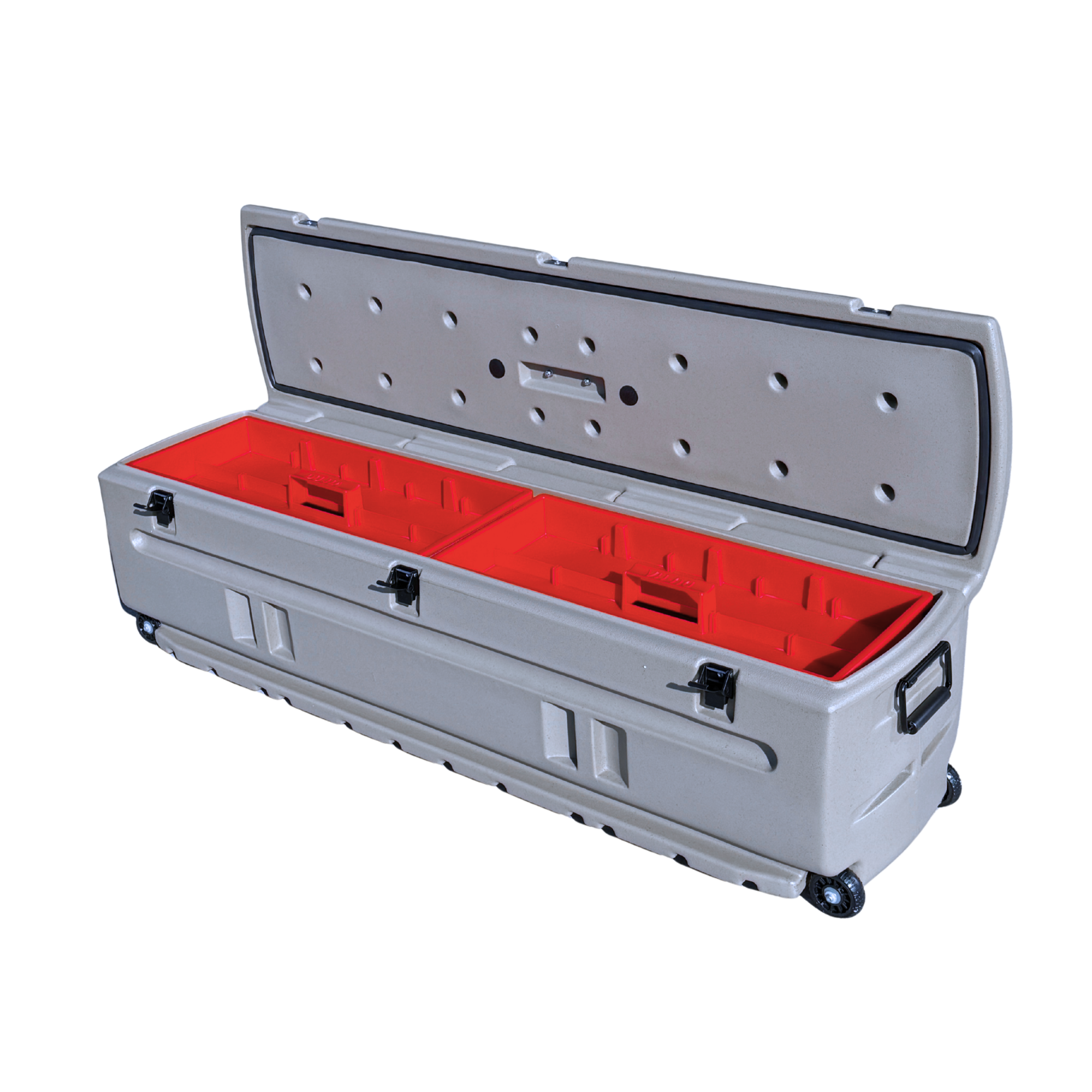 DÜHA Tote Gun and Gear Truck Storage Box | Heavy-Duty, Portable Rolling Toolbox or Gun Case for SUV&