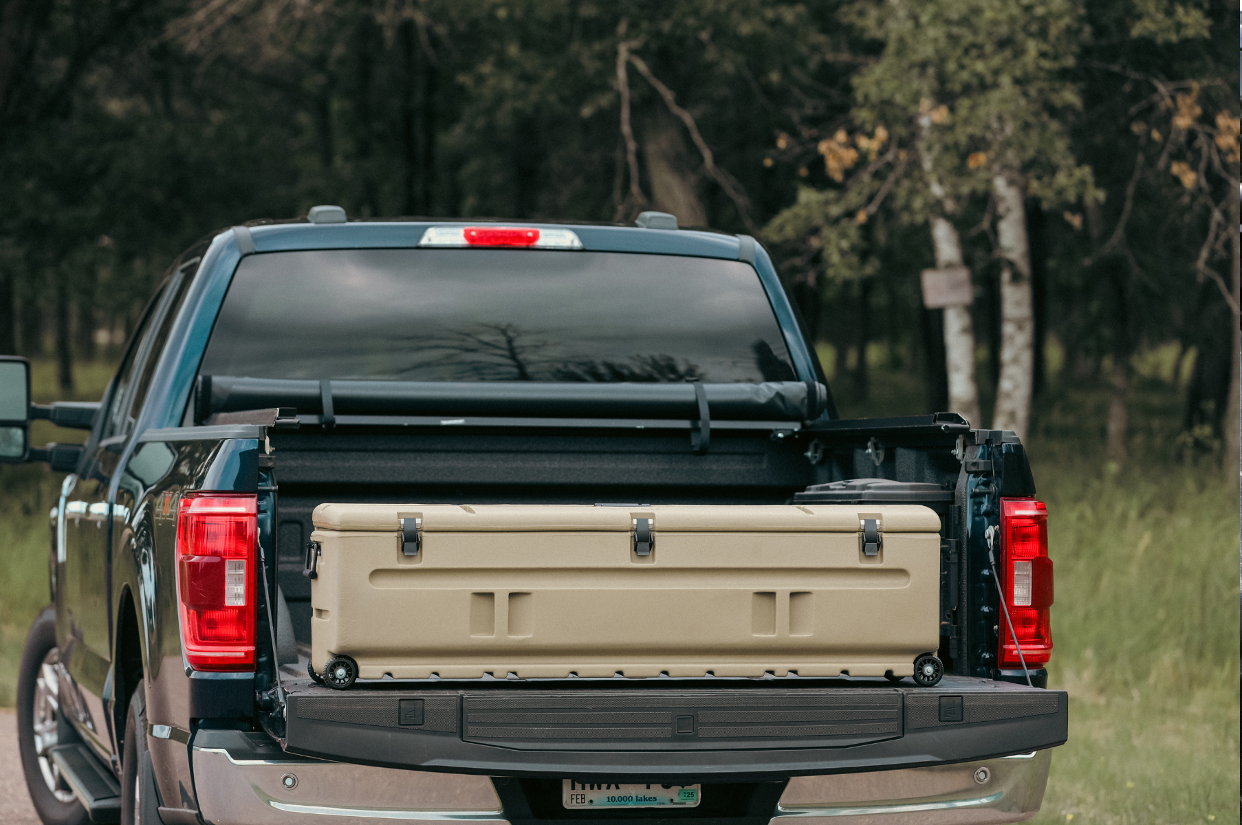 DÜHA Tote Gun and Gear Truck Storage Box | Heavy-Duty, Portable Rolling Toolbox or Gun Case for SUV&