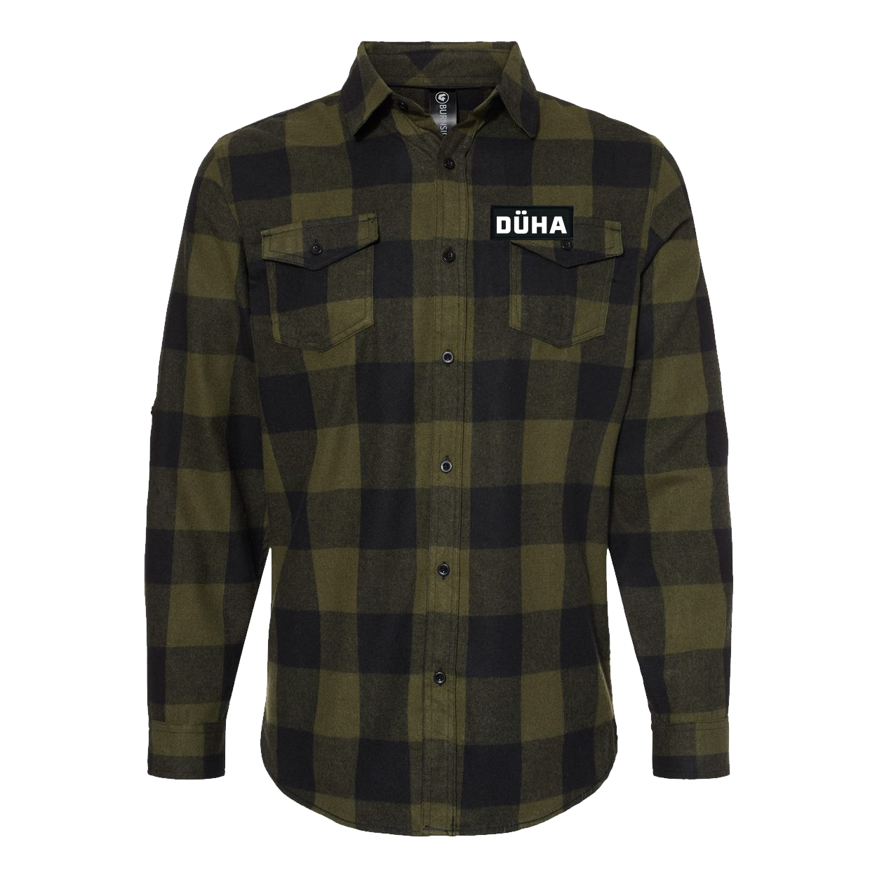 DÜHA Patch Flannel Shirt Long Sleeve