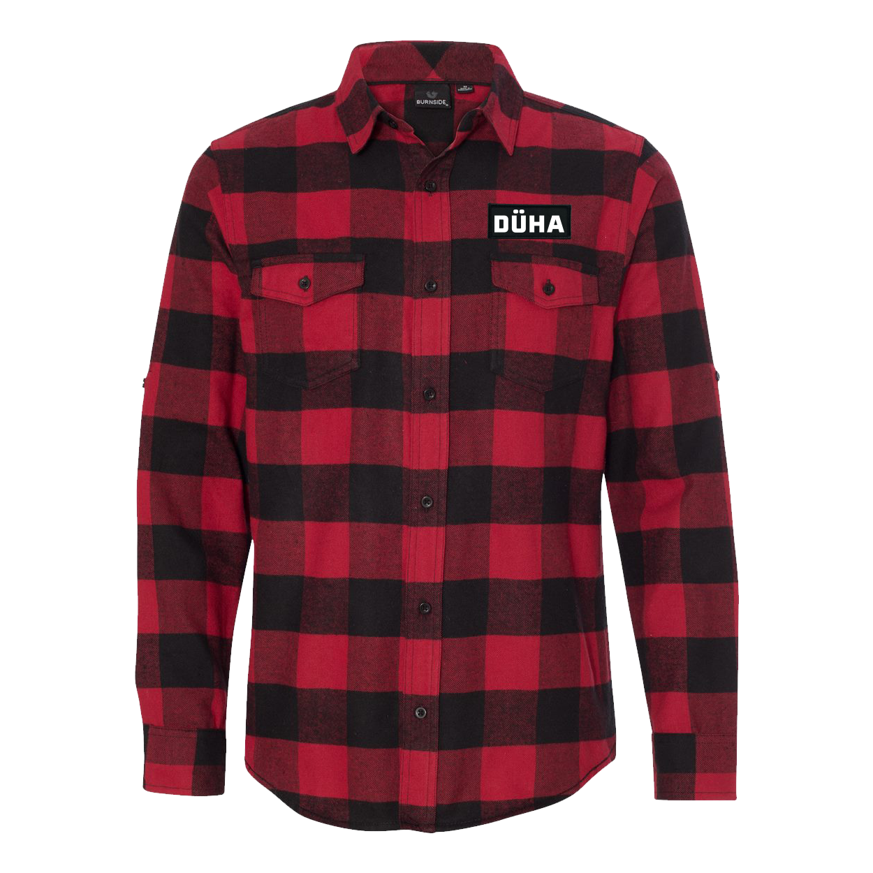 DÜHA Patch Flannel Shirt Long Sleeve