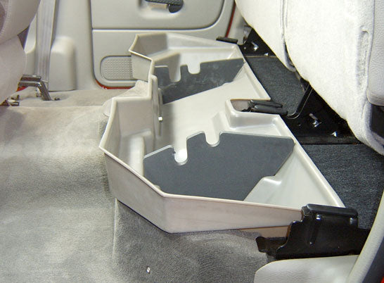DÜHA Under Seat Storage fits 02-24 Ram 1500 & 03-26 2500/3500 Quad Cab/Crew Cab (Classic Body) | w/o Factory Subwoofer