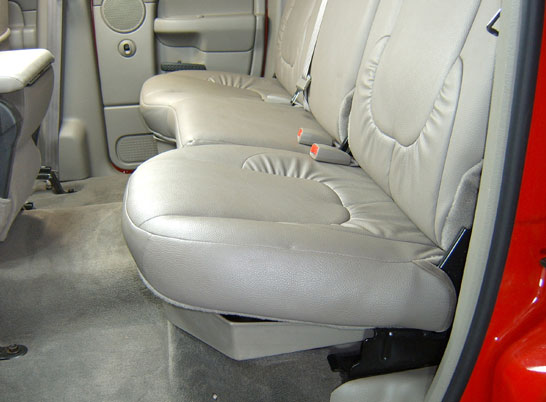 DÜHA Under Seat Storage fits 02-24 Ram 1500 & 03-26 2500/3500 Quad Cab/Crew Cab (Classic Body) | w/o Factory Subwoofer