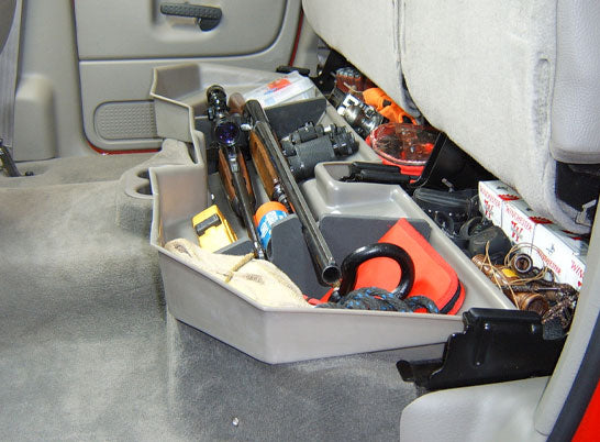 DÜHA Under Seat Storage fits 02-24 Ram 1500 & 03-26 2500/3500 Quad Cab/Crew Cab (Classic Body) | w/o Factory Subwoofer