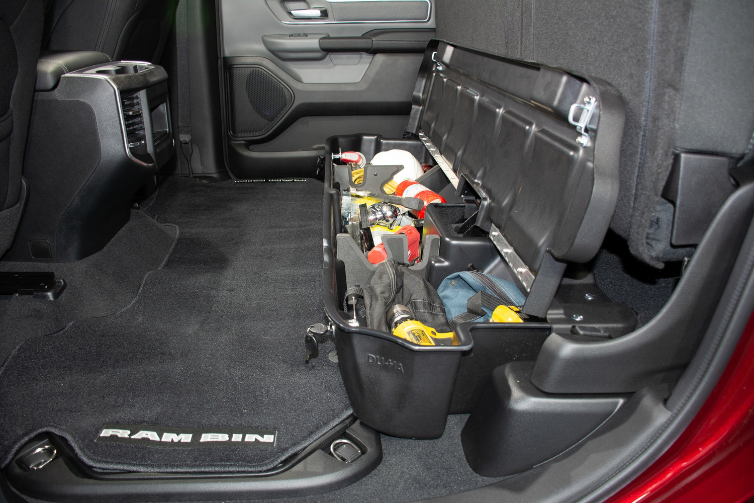 DÜHA Lockable Heavy-Duty Under Seat Storage for 2019-2026 Ram 1500 Crew Cab New Body Style