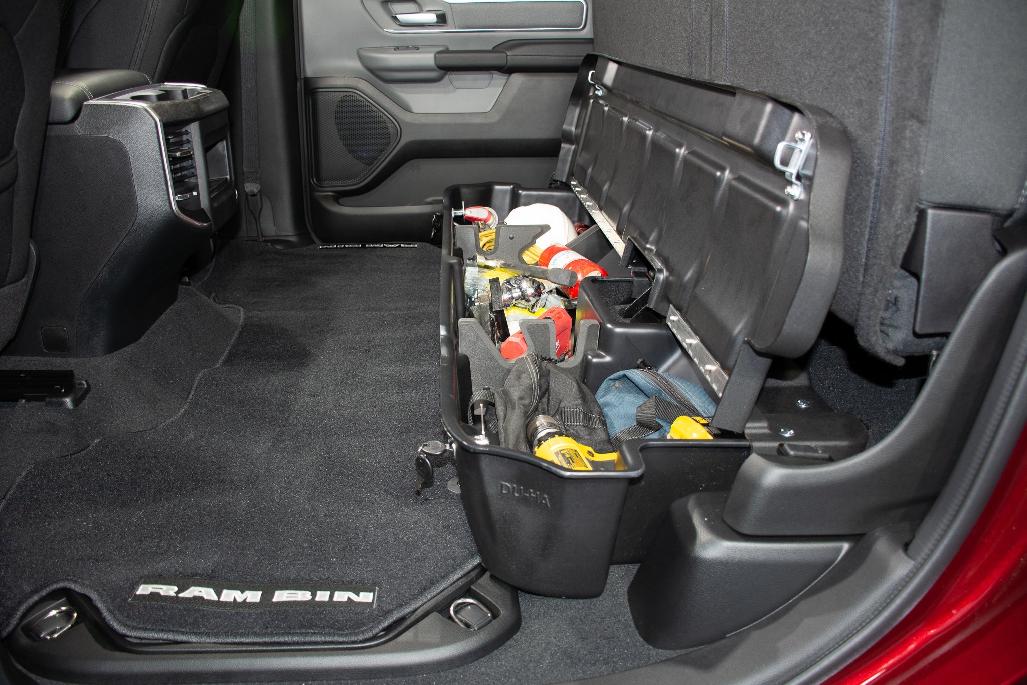 DÜHA Lockable Heavy-Duty Under Seat Storage for 2019-2026 Ram 1500 Crew Cab New Body Style