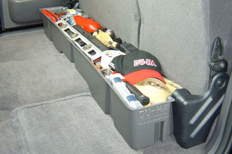 DÜHA Under Seat Storage fits 2000 - 2003 Ford F150 SuperCab - Heavy-Duty Back Seat Organizer