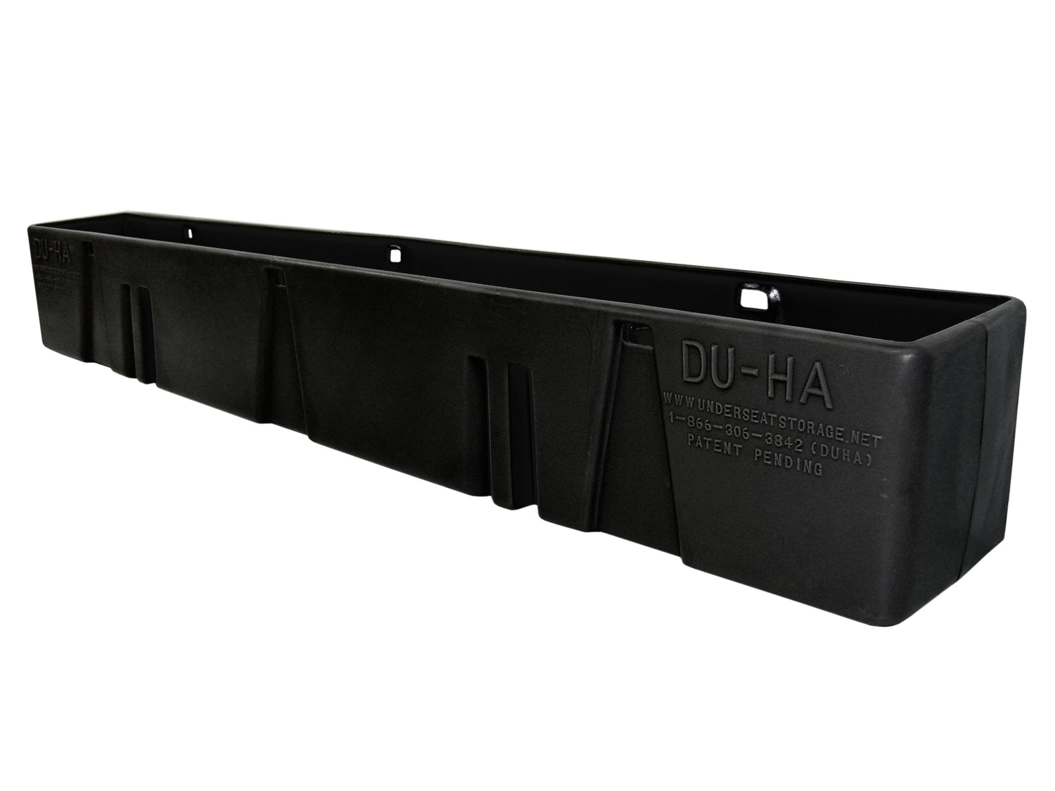 DÜHA behind-the-seat storage installed in a 2000-2007 Chevy Silverado / GMC Sierra HD Crew Cab