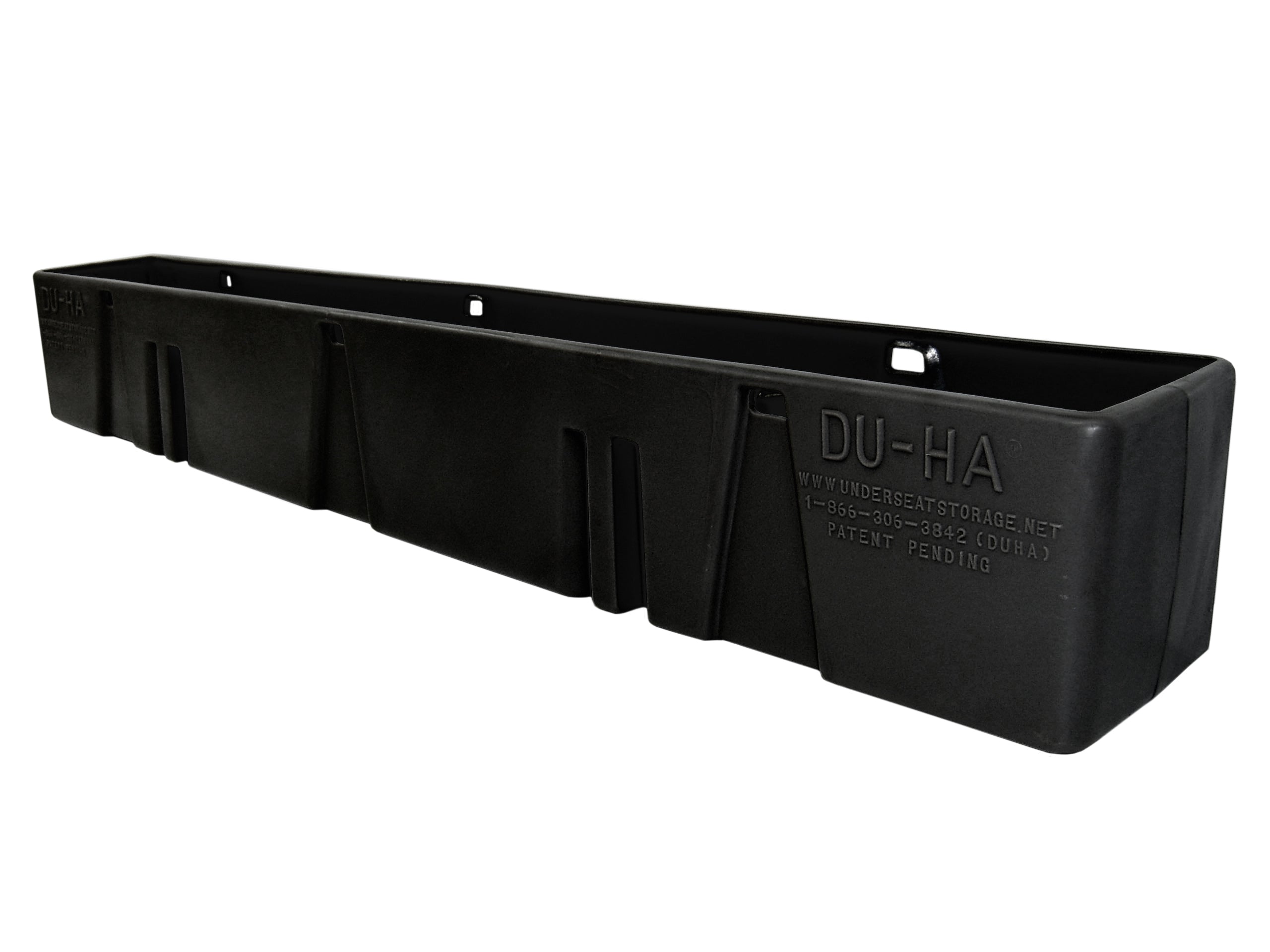 DÜHA behind-the-seat storage installed in a 2000-2007 Chevy Silverado / GMC Sierra HD Crew Cab