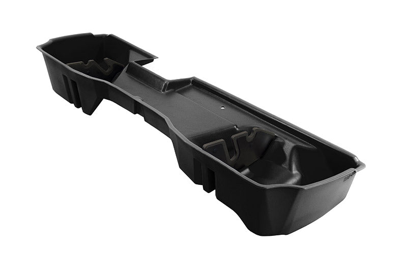 DÜHA under-seat storage installed in a 2014-2019 Chevy Silverado / GMC Sierra Double Cab