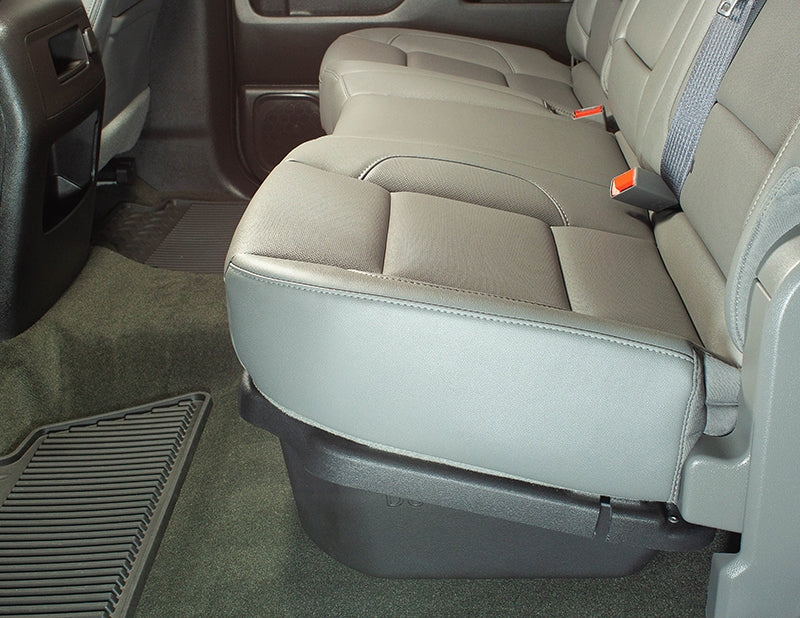 DÜHA Lockable Under Seat Storage for 2014-2018 Chevy Silverado/GMC Sierra Light Duty Crew Cab &amp; 2015-2019 Heavy Duty Crew Cab