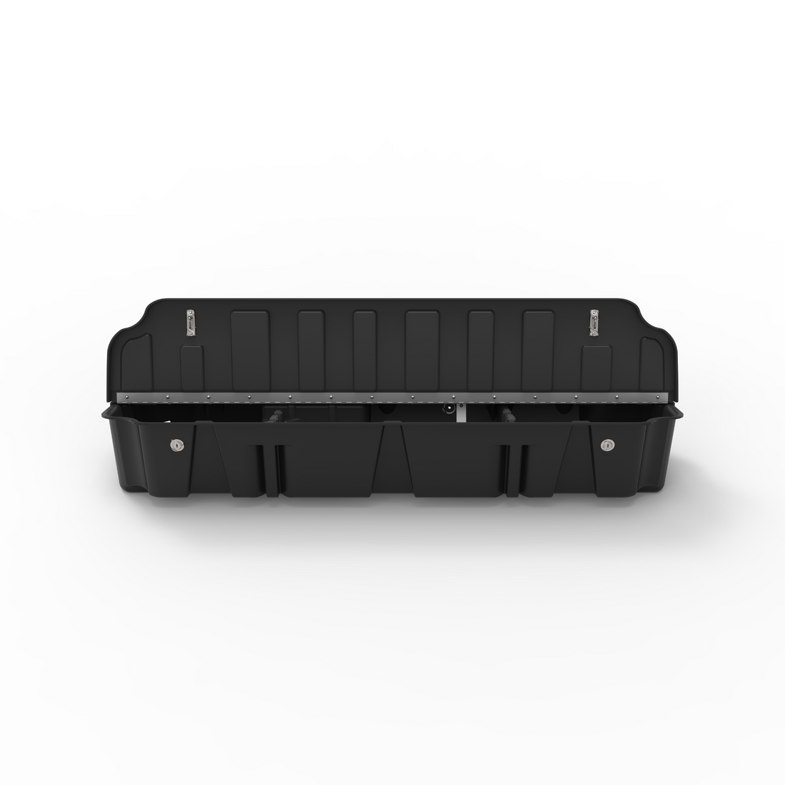 DÜHA Lockable Heavy-Duty Under Seat Storage fits 2019-2025 Chevy Silverado/GMC Sierra Light Duty &amp; 2020-2025 Heavy Duty Double Cab | Heavy-Duty Back Seat Organizer, Includes 2 Keys | Black 10430