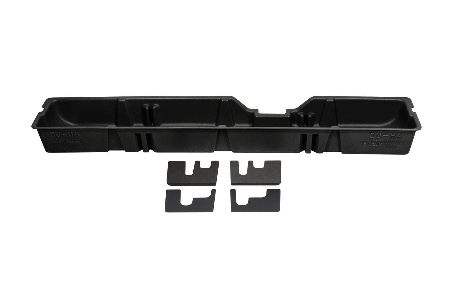 DÜHA under-seat storage installed in a 2000-2016 Ford F-250-F-550 Super Duty SuperCab