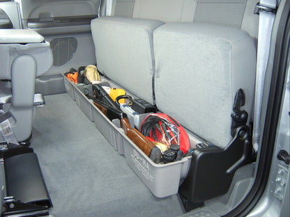 Under Seat Storage for 2000-2016 Ford F-250-F-550 Super Duty SuperCab (No Subwoofer) | DÜHA 