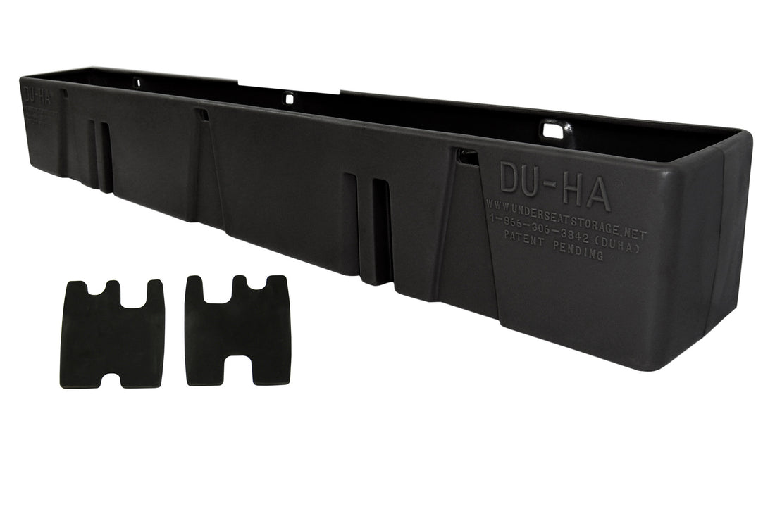 DÜHA Behind-The-Seat Storage Unit For 2008-2016 Ford F250/F350/450/550 Super Duty Crew Cab &amp; Reg Cab without Factory Subwoofer