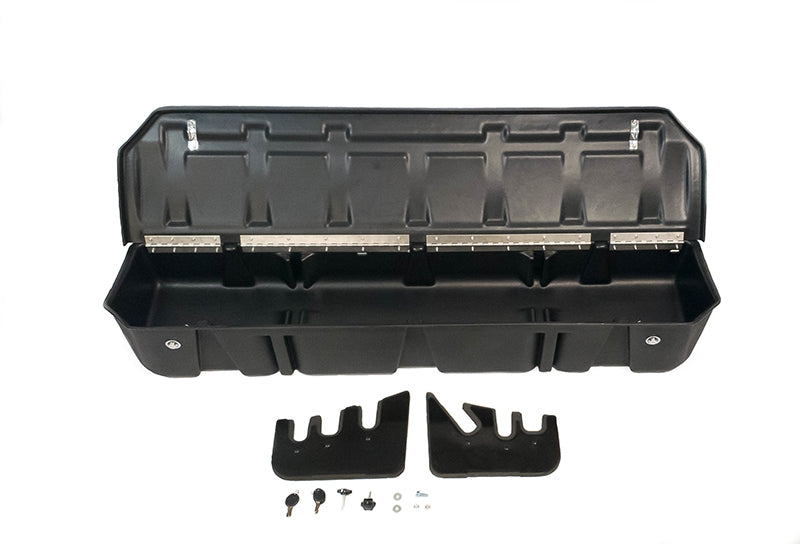 DÜHA Lockable Under Seat Storage Lockbox, Includes 2 Keys for 2015-2024 Ford F150 Super Crew Cab &amp; 2017-2024 F250 F350 F450 F550 Super Duty Crew Cab