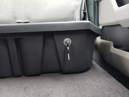 DÜHA Lockable Under Seat Storage for 2014-2018 Chevy Silverado/GMC Sierra Light Duty Crew Cab &amp; 2015-2019 Heavy Duty Crew Cab