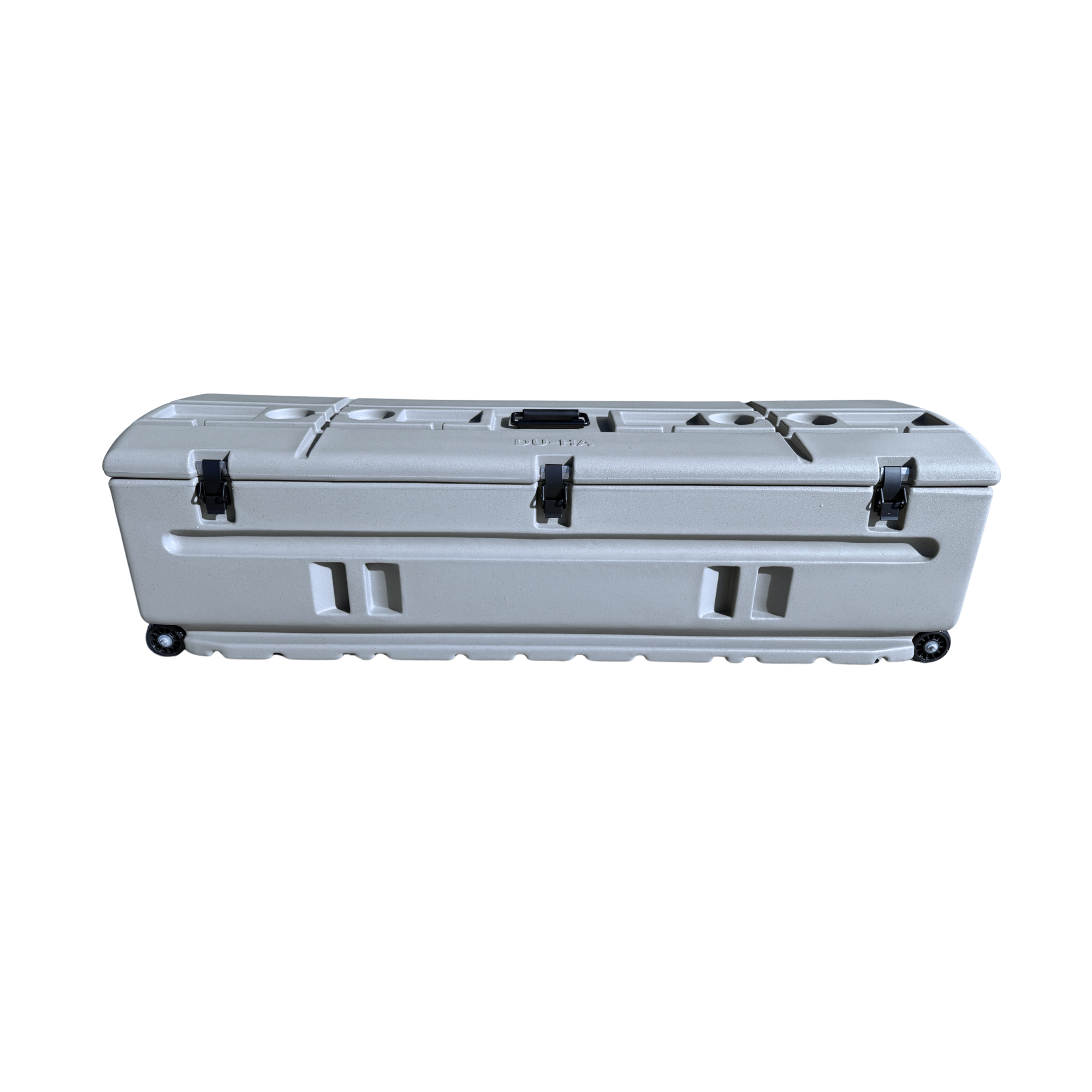 DÜHA Tote Gun and Gear Truck Storage Box | Heavy-Duty, Portable Rolling Toolbox or Gun Case for SUV&