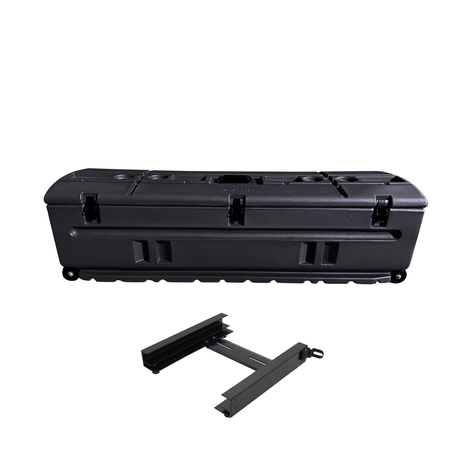 DÜHA Tote Gun and Gear Truck Storage Box | Heavy-Duty, Portable Rolling Toolbox or Gun Case for SUV&