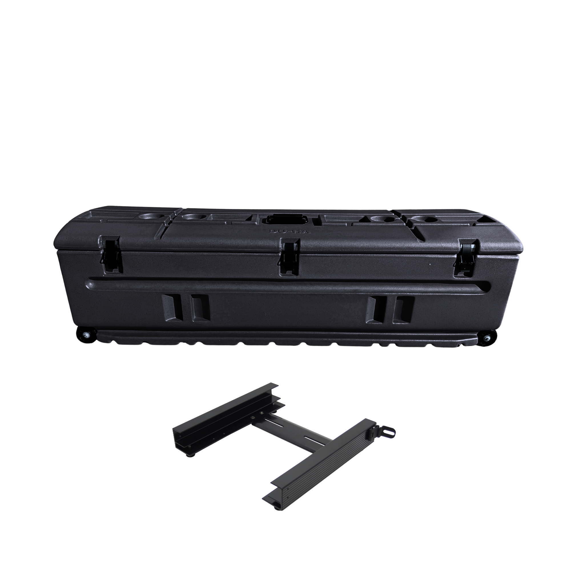 DÜHA Tote Gun and Gear Truck Storage Box | Heavy-Duty, Portable Rolling Toolbox or Gun Case for SUV&