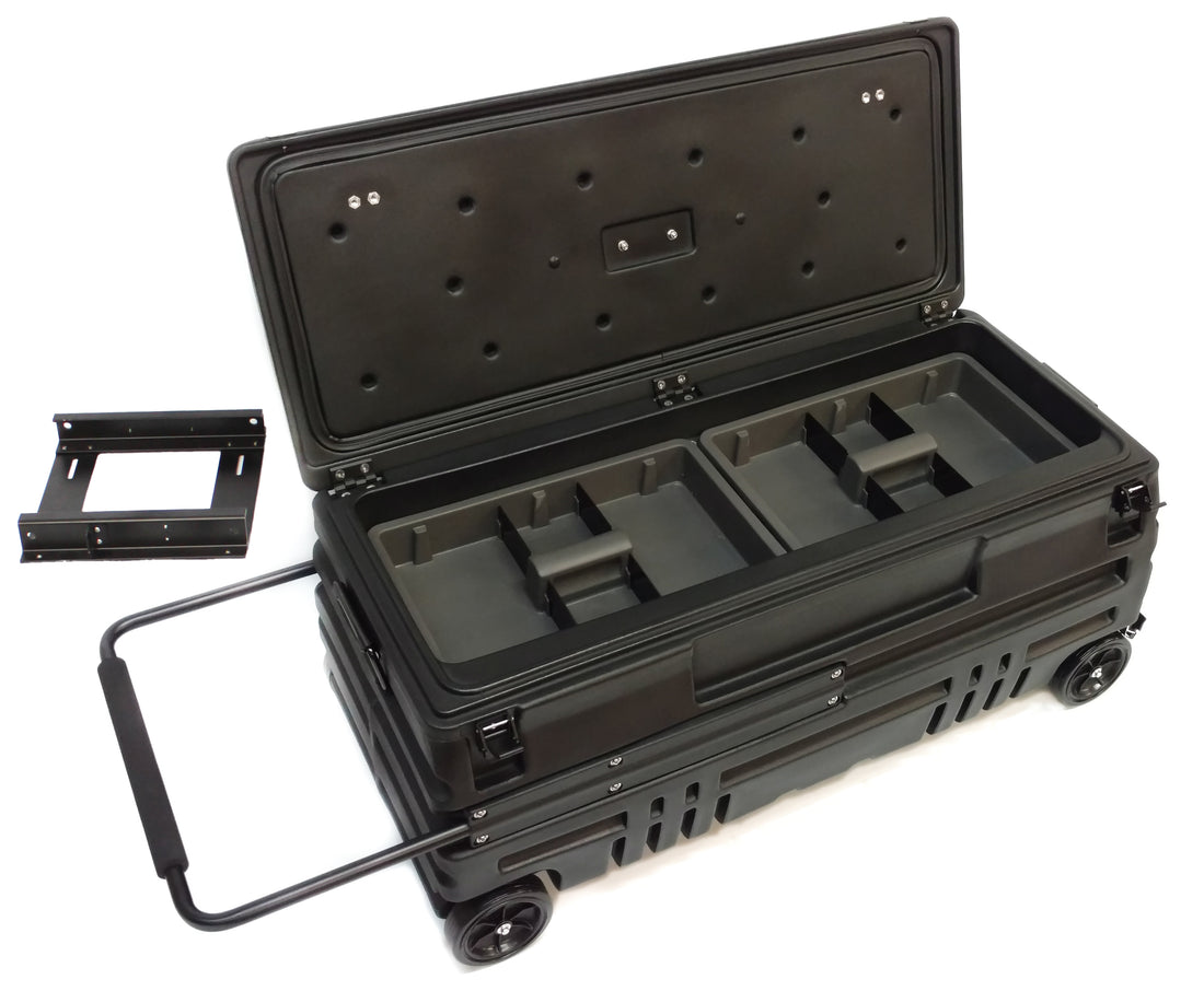 DÜHA Squad Box with manual latch and slide bracket - Interior / Exterior Portable and Lockable Storage for Pickup Trucks / Jeeps / Various SUV&