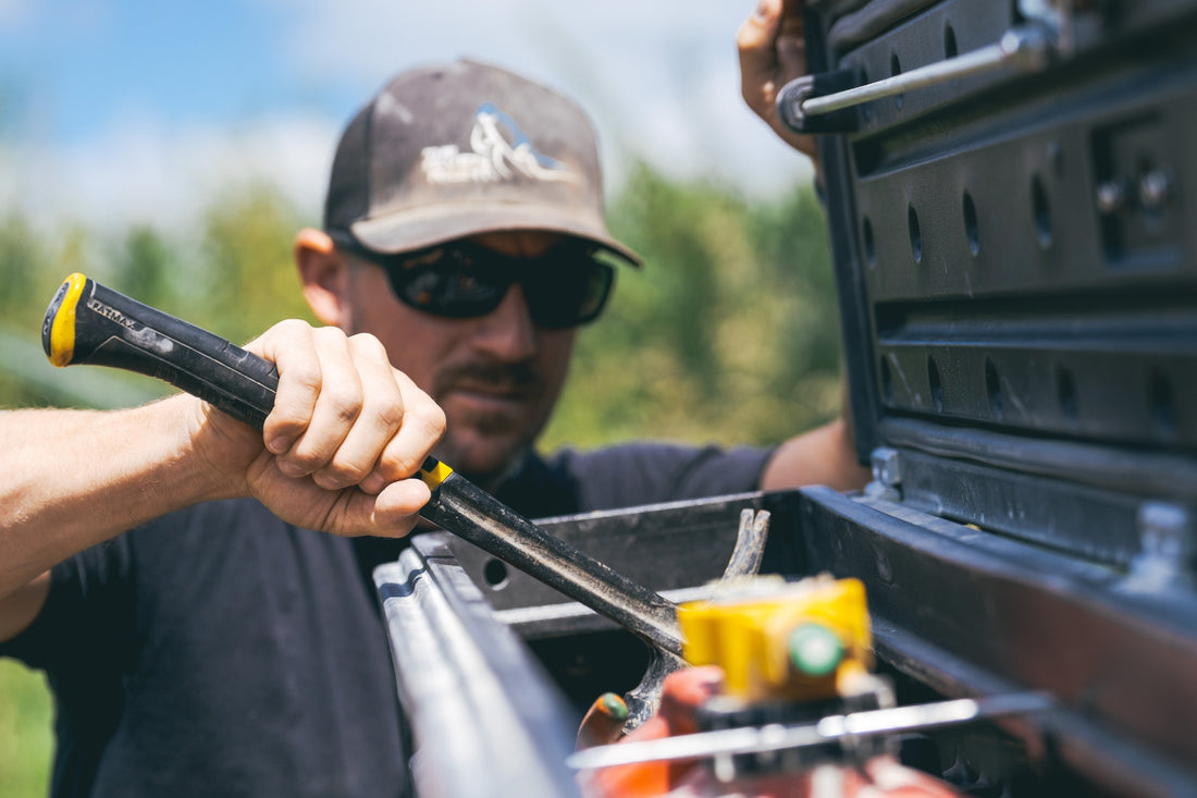 DÜHA All-Terrain UTV Gun, Gear, and Tool Storage Box fits 2016-2024 Kubota RTV 520 | Comes with Mounting Bracket