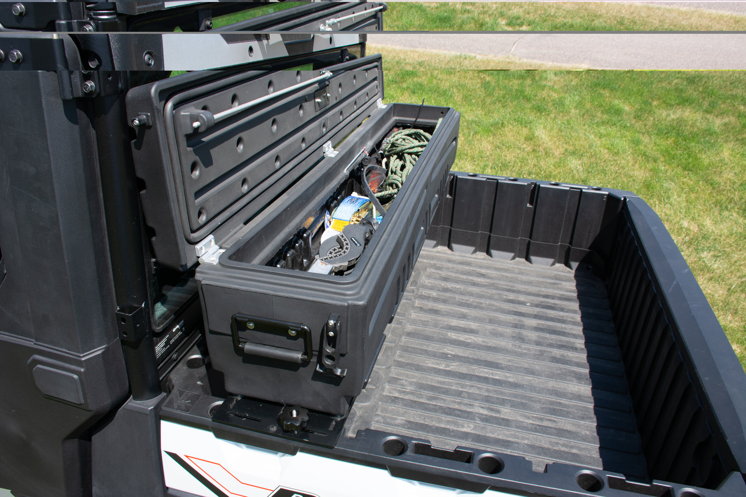 DÜHA All-Terrain UTV Gun, Gear, and Tool Storage Box for John Deere, Kawasaki Mule, Artic Cat, and Tracker | Comes with Mounting Bracket