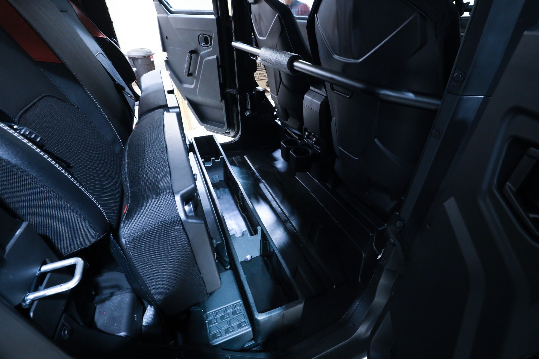 DÜHA Under Seat Storage fits 2024 Polaris Ranger Xpedition Crew Cab 5-Passenger - Heavy-Duty Back Seat Organizer