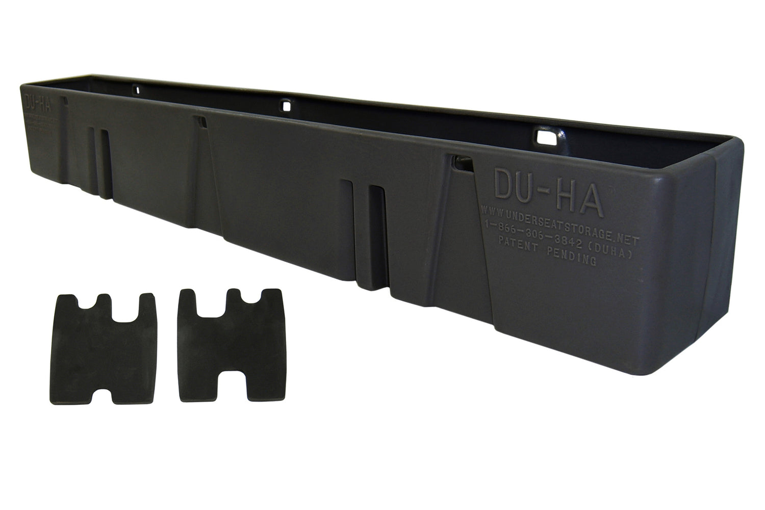 DÜHA under-seat storage installed in a 2024-2026 Polaris XPEDITION ADV 5 Crew Cab
