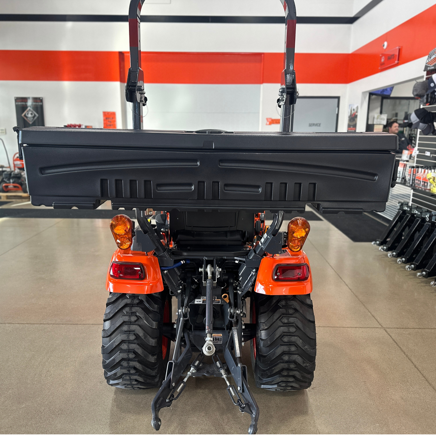 DÜHA ROPS Tractor Mounted Toolbox fits a 2017-2025 Kubota BX1880, BX2380, and BX2680